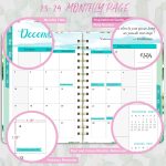 2023-2024 Planner - Planner 2023-2024, Weekly & Monthly Planner, Jul 2023 - Jun 2024, 8.5" x 6.4", Planner with Hardcover, Twin - Wire Binding, Monthly Tabs, Inner Pocket, Elastic Closure, Daily Organizer - Image 3
